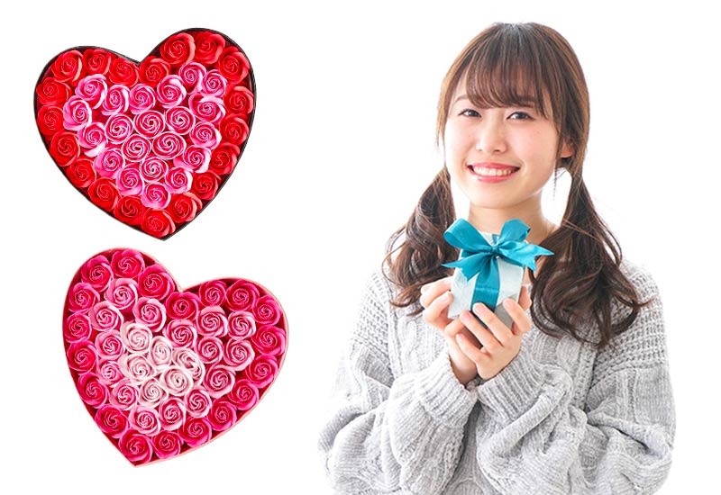 ソープフラワー ハートボックス