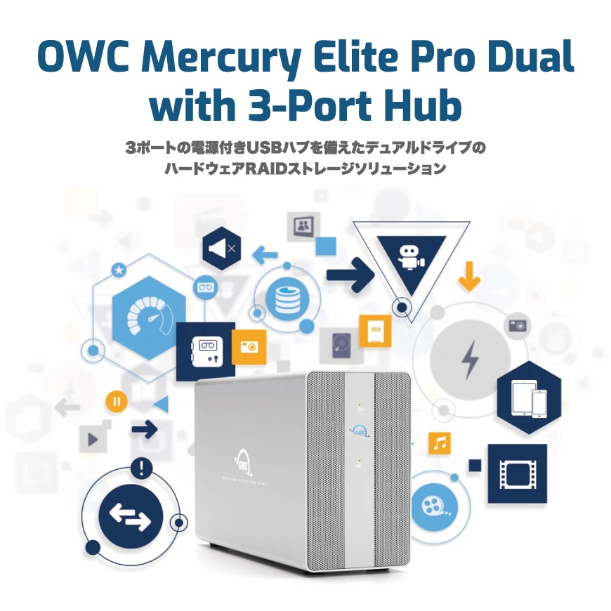 大好評です OWC 2.0TB SSD Mercury Elite Pro デュアルミニポータブル