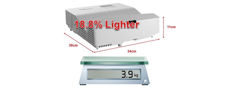 明るい4000ルーメン・超短焦点 WXGA DLPプロジェクター Optoma 