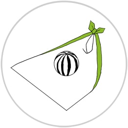 丸いものの包み方2