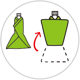 ペットボトルの着物包み4