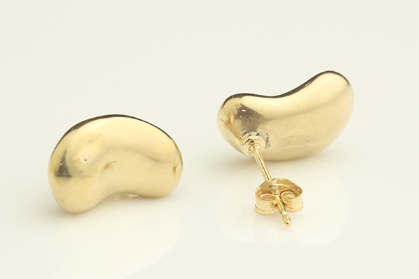 ティファニー ビーンデザイン 修理後：新品仕上げとK18ゴールドメッキ