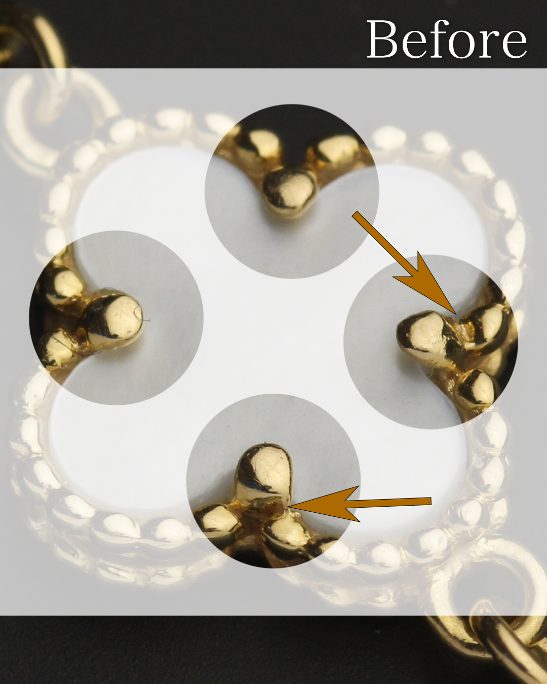 ヴァン クリーフ＆アーペルアルハンブラ修理前