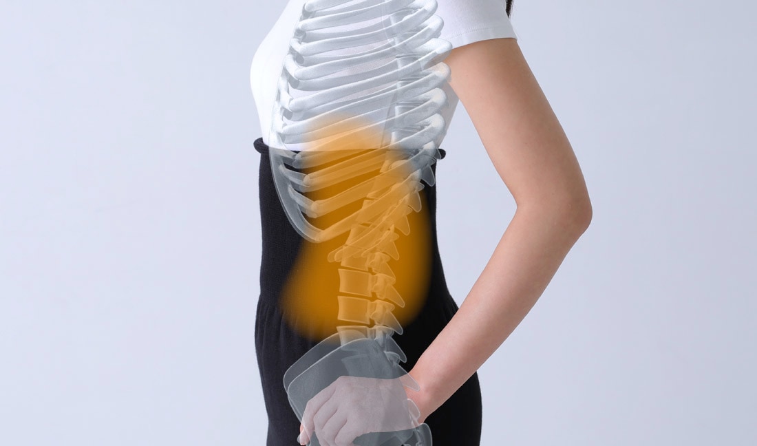 ピント肋骨巻きスカート