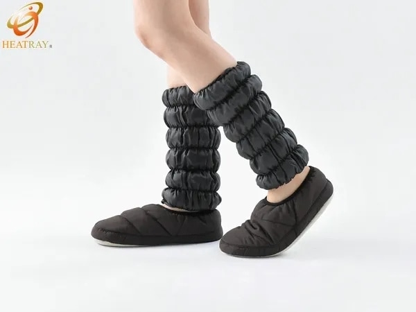 【HEATRAY エアー】もこもこレッグウォーマーショート（2枚1組）