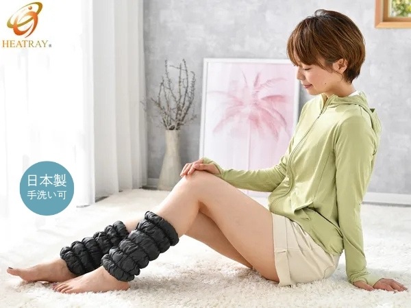 【HEATRAY エアー】もこもこレッグウォーマー ショート(2枚1組)