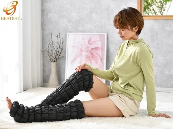 【HEATRAY エアー】もこもこレッグウォーマー ストロング（2枚1組）