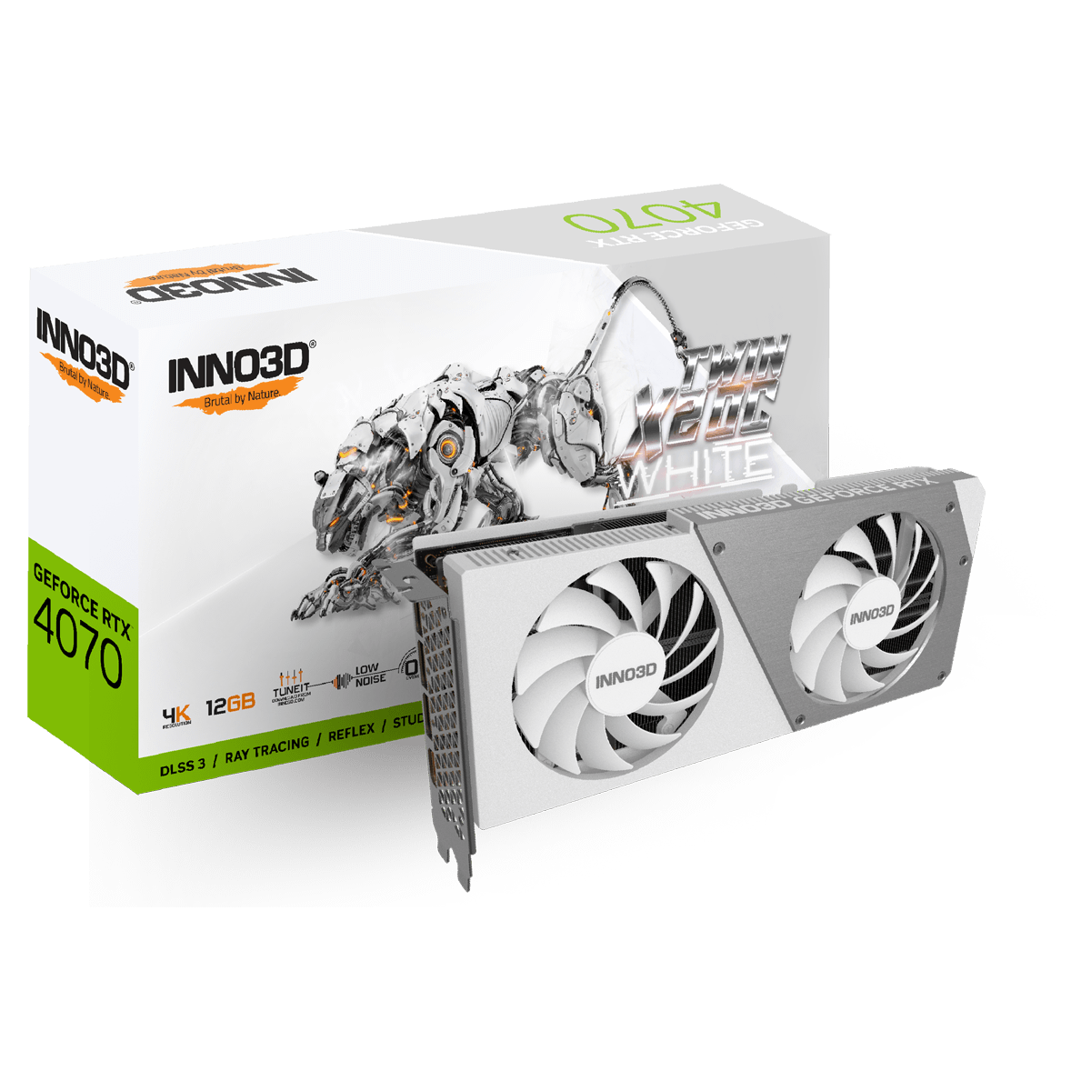 GeForce RTX 4070 TWIN X2 OC WHITE N40702-126XX-185252W [PCIExp 12GB]