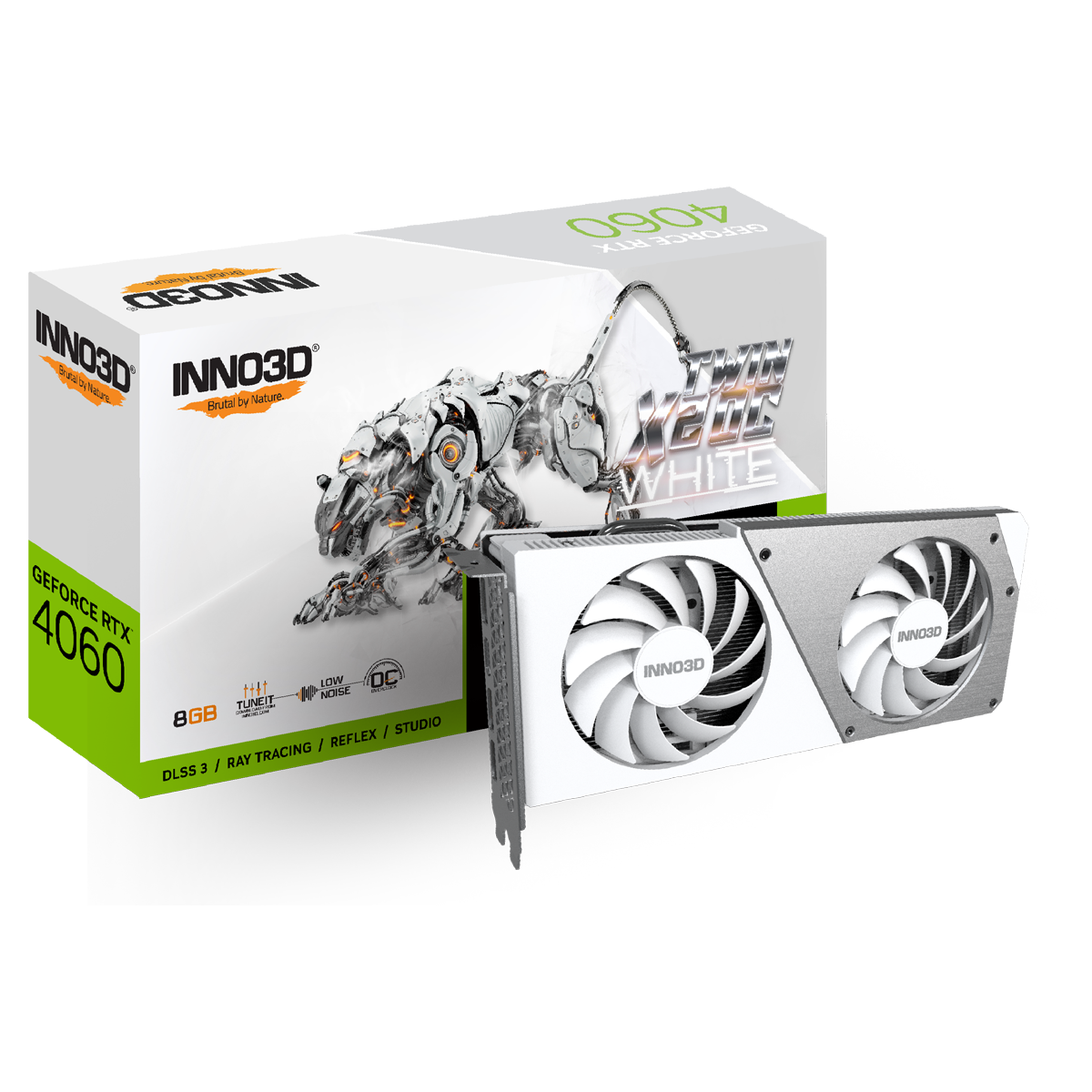 GeForce RTX 4060 TWIN X2 OC WHITE N40602-08D6X-173051W [PCIExp 8GB]