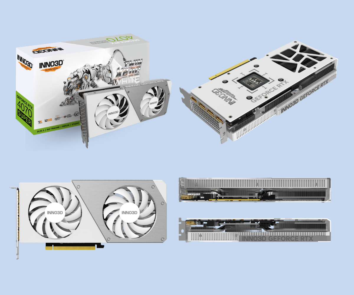 INNO3D GeForce RTX 4070 SUPER TWIN X2 OC WHITE