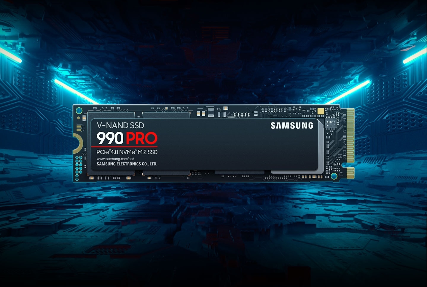 超高速NVMe SSD「Sansumg 990 Pro」を採用