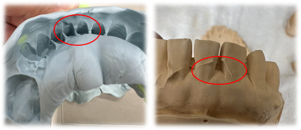 練り返しの境界の写り込み