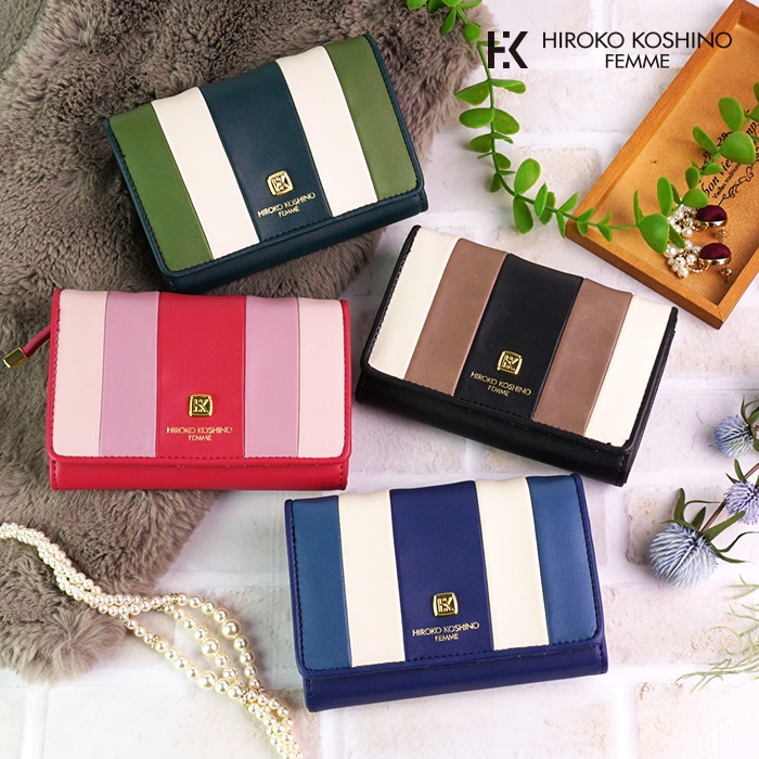 ブランド: HIROKO KOSHINOヒロコ コシノ折りたたみ財布がま口