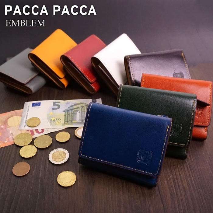 Paccapacca エンブレム 三つ折り財布 E Mono イーモノ