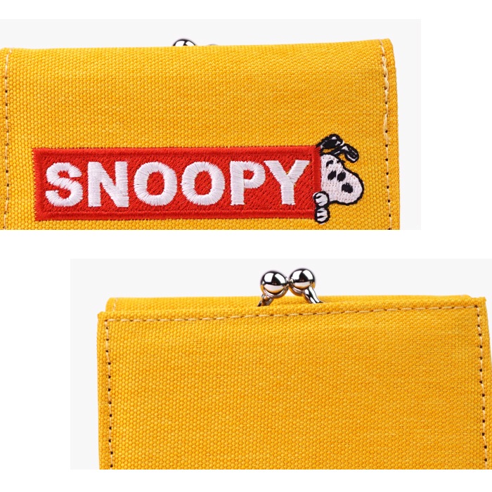 スヌーピー 財布 三つ折り 3つ折り ミニ レディース がま口 シンプル 大人 向け キュート Snoopy キャラクター かわいい 小さい サイフ ショートウォレット E Mono イーモノ