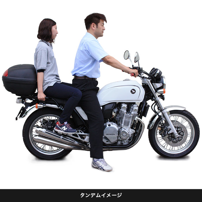 【6月末入荷予定】 CB1100/EX タンデムグリップ付きリアキャリア(ブラック) -エンデュランス パーツカタログ