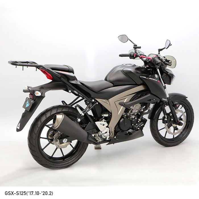 【先行予約受付中】【11月末入荷予定】 GSX-S125 DL32B DL32D GSX-R125 DL33B  タンデムグリップ付きリアキャリア＋リアボックスセット30L ブラック-エンデュランス パーツカタログ