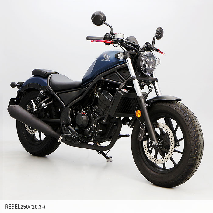 レブル250 REBEL250 MC49 hi-POWER メガホンマフラー スリップオン 