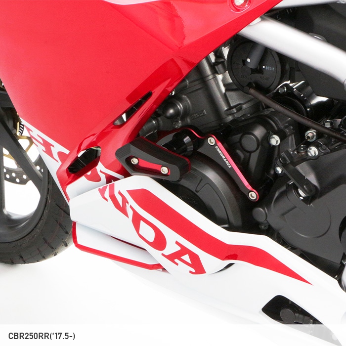RIDEA製CBR250RR エンジンガード 社外  バイク 部品 MC51 17-18年 前期 フレームスライダー エンジンスライダー 曲がり無し:22321026