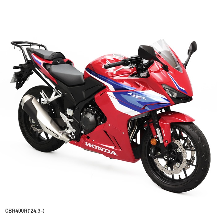 9月上旬発売予定】CBR400R NC65 NC56 リアキャリア＋リアボックスセット50L ブラック | エンデュランス パーツカタログ