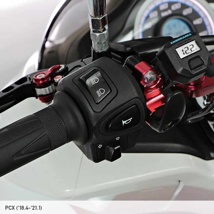 Endurance Pcx Jk05 Pcx160 Kf47 グリップヒーターセット Hg115 ホットグリップ 電圧計付 5段階調整 エンドキャップ脱着可能 全周巻き バックライト付 安心の180日保証 パーツ 電装系 グリップヒーター エンデュランス パーツカタログ