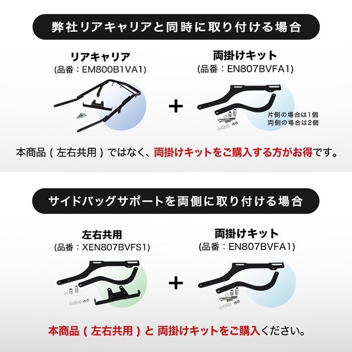 XSR125 RE46J XSR155 RG63 サイドバッグサポートセット(左右共用