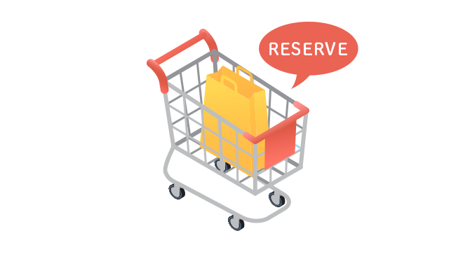 新商品を先行注文するイメージ