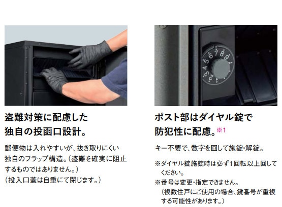 パナソニック ポスト一体型宅配ボックス コンボマルチ ＋ 機能門柱 TS