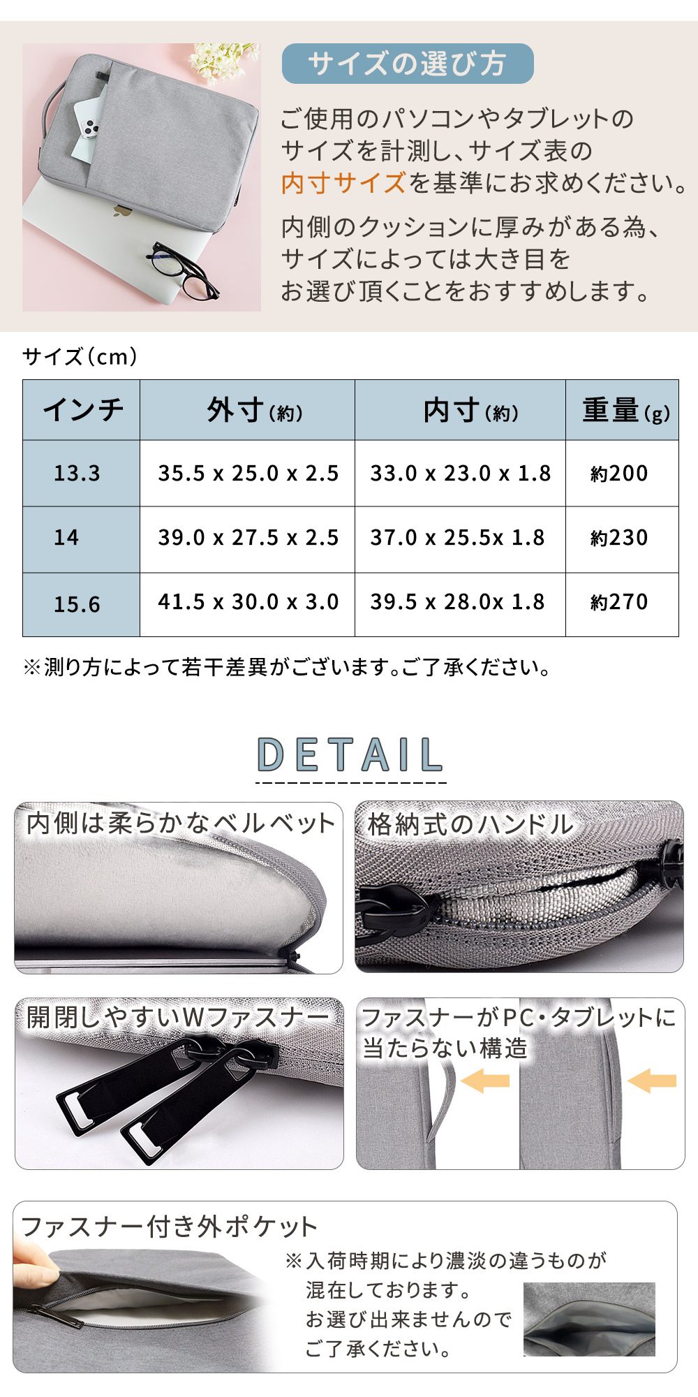 ノートパソコン・タブレット兼用ケース 手提げ＆ショルダー 13.3〜14インチ ノートパソコンケース タブレット 13.3インチ 14インチ 15.6インチ 撥