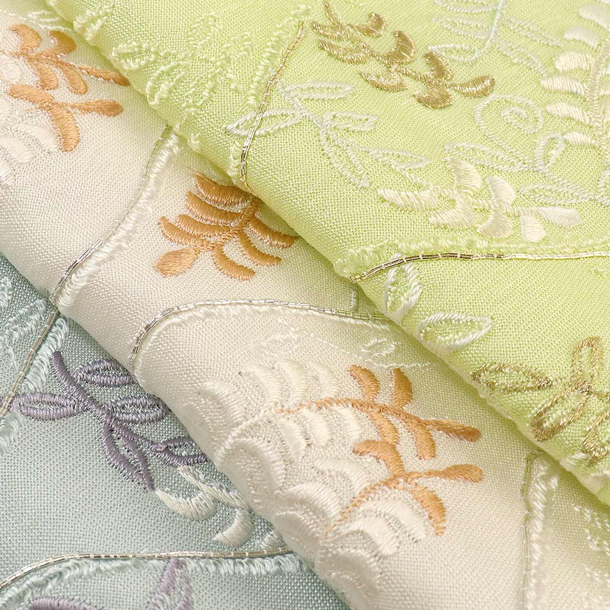 衿秀 公式 帯揚 帯揚げ おびあげ 金駒刺繍 金コマ 立涌 藤 華 地紋