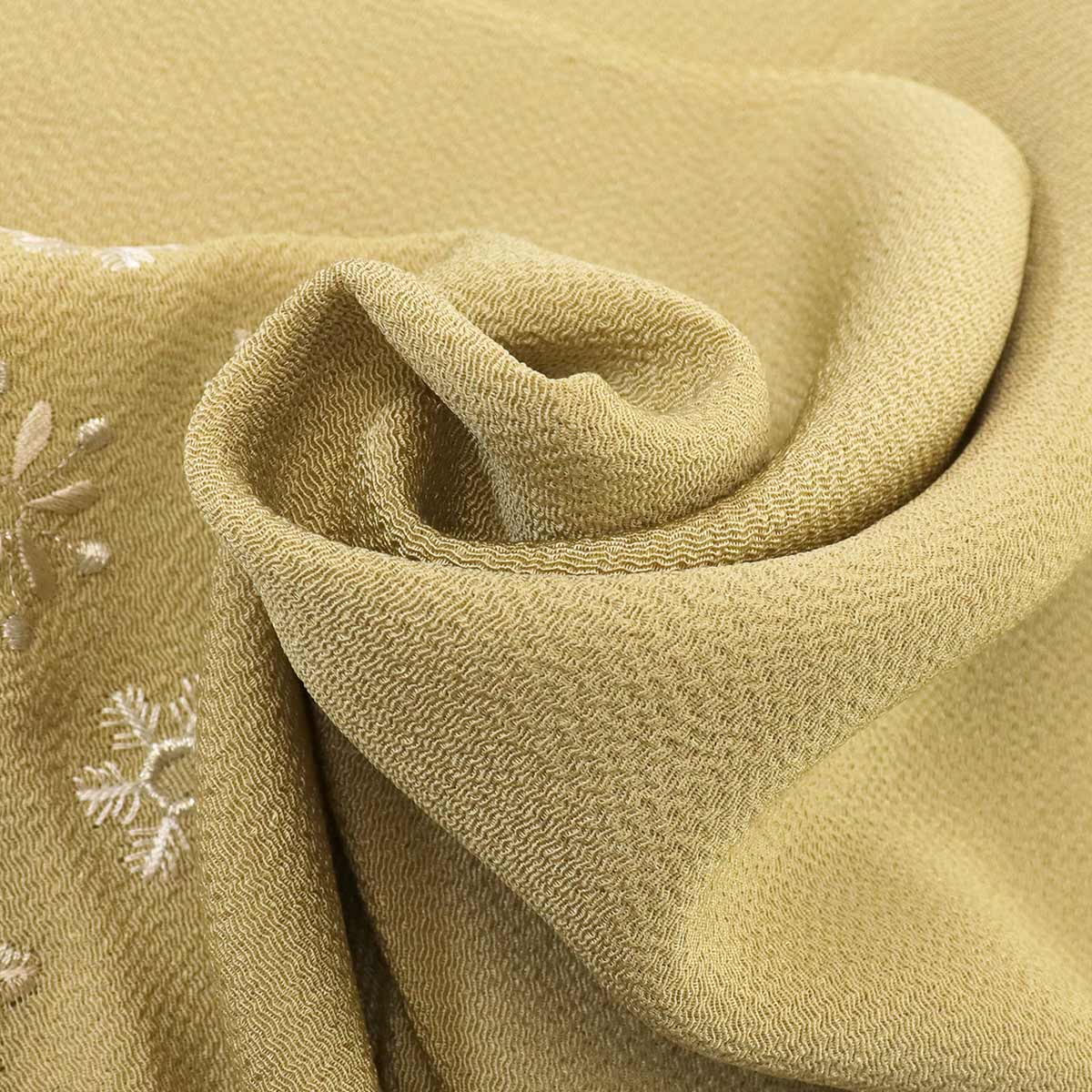 衿秀 公式 帯揚 帯揚げ おびあげ 雪の結晶 縮緬 カジュアル 正絹 日本 
