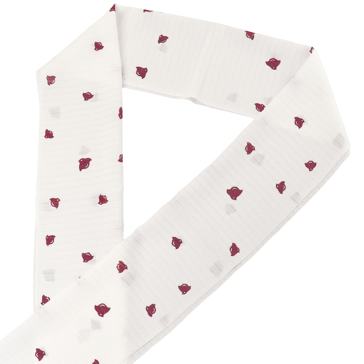 衿秀 公式 帯揚 帯揚げ おびあげ 夏 楊柳 絽 千鳥 銀彩 日本製