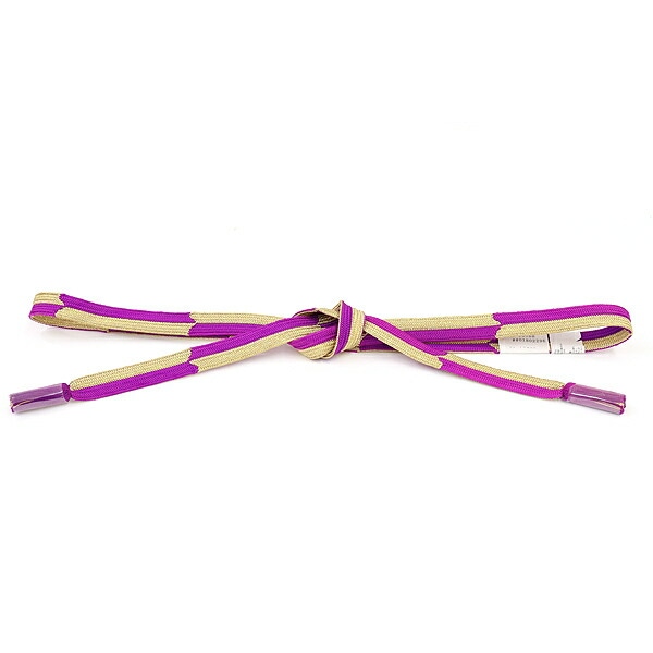 衿秀 公式 帯締 帯締め おびしめ 高麗 矢羽根柄 振袖用 牡丹色 撚り房