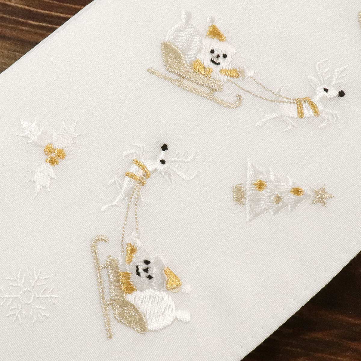 衿秀 公式 き楽っく 替え衿 替衿 かええり 刺繍 クリスマス Christmas