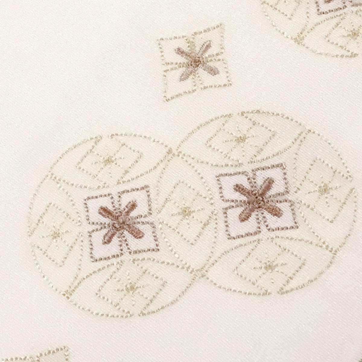 衿秀 公式 き楽っく 替え衿 替衿 かええり 刺繍 花七宝 ブラウン ワン