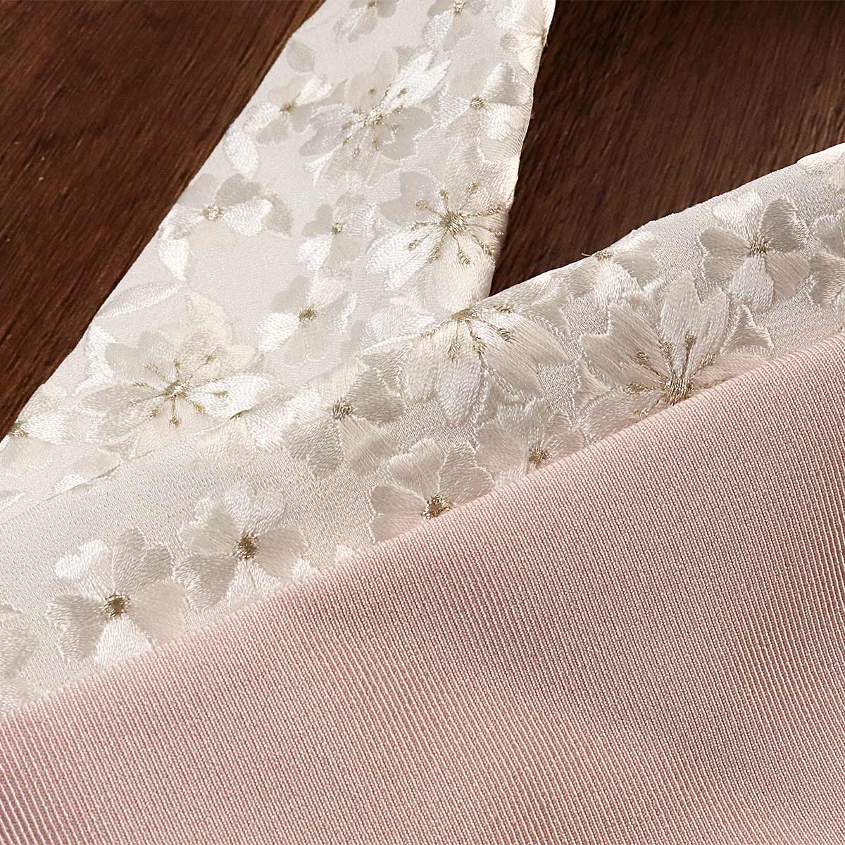 衿秀 公式 き楽っく 替え衿 替衿 かええり 刺繍 七宝 桜尽くし 白銀