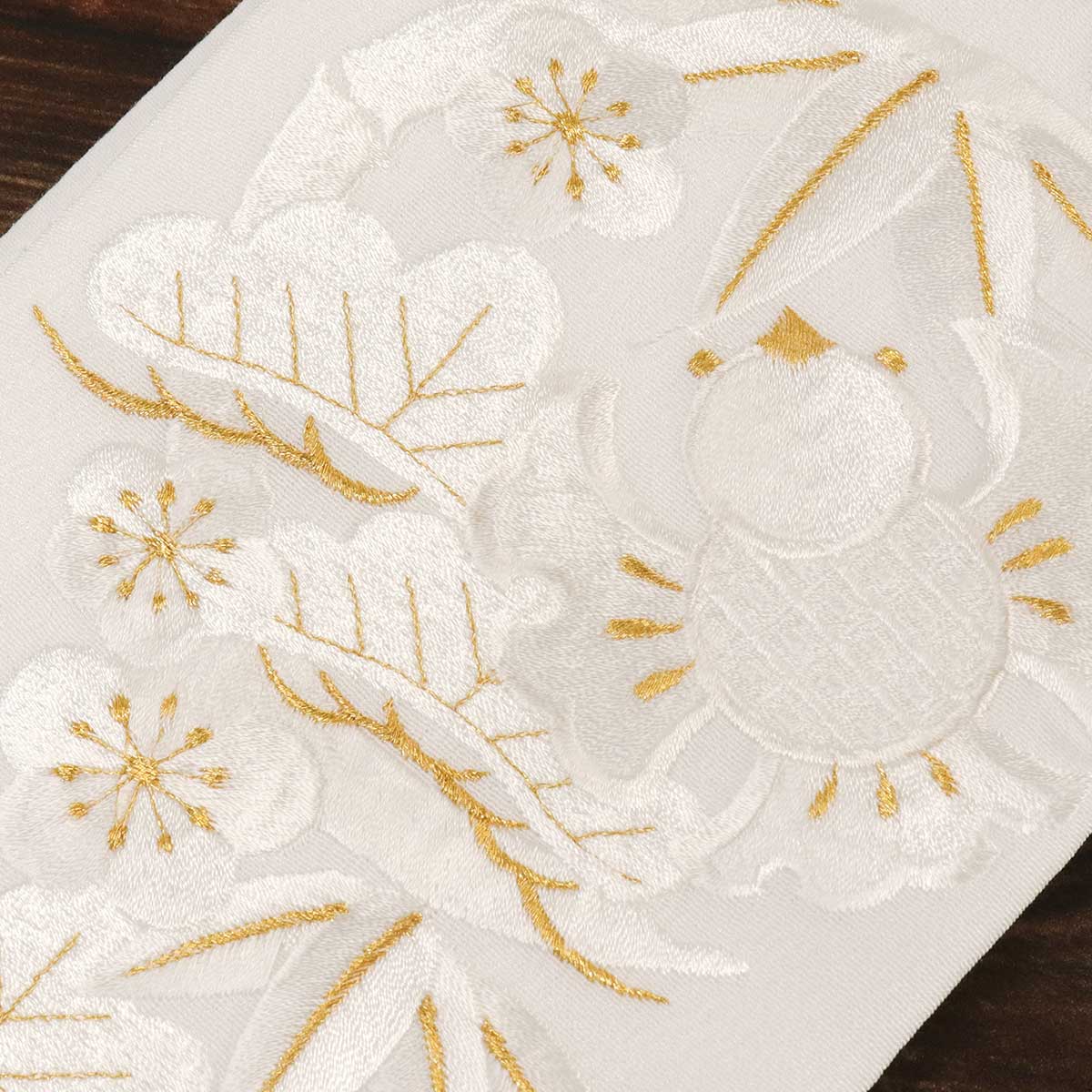 衿秀 公式 き楽っく 替え衿 替衿 かええり 刺繍 ふくら雀 白金