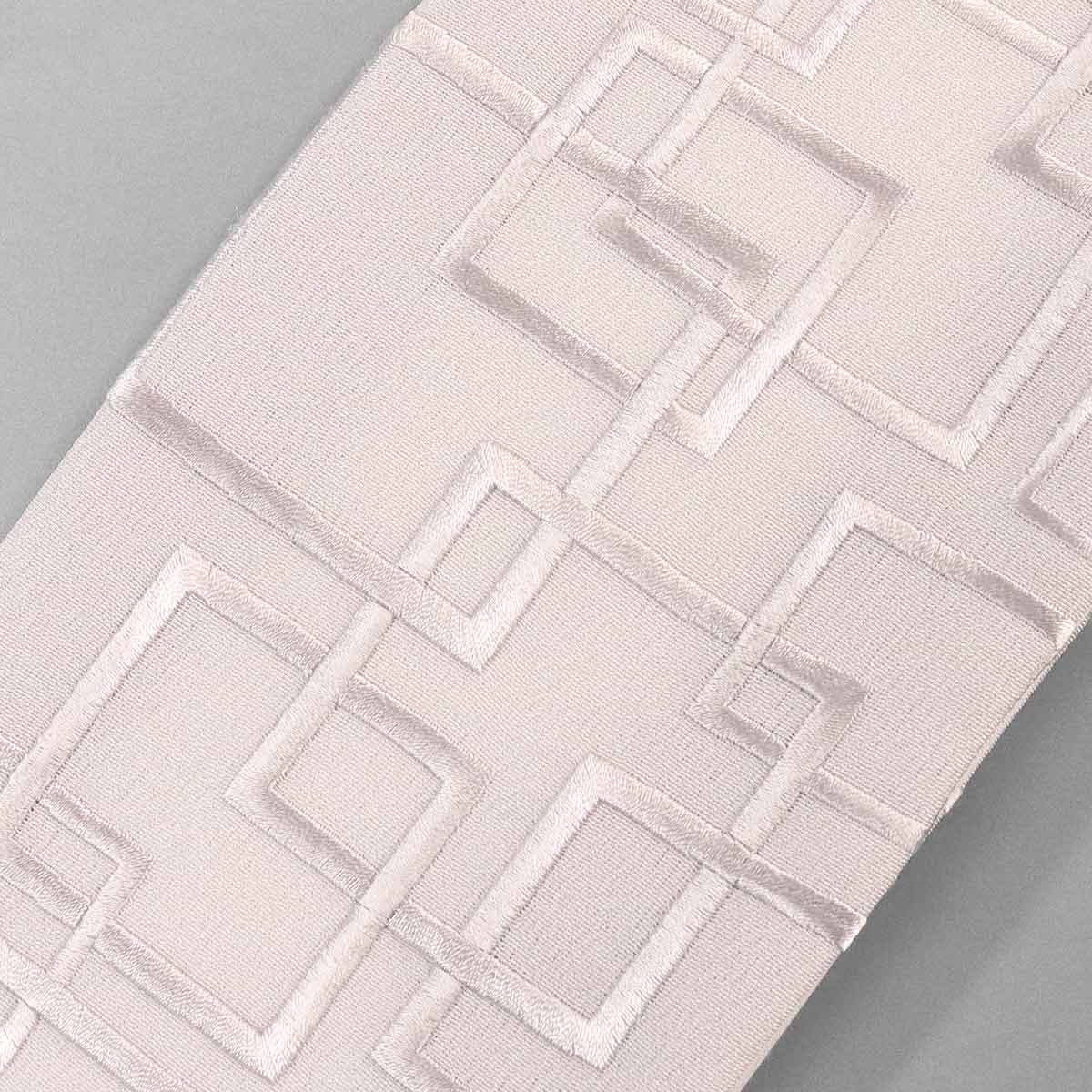 衿秀 公式 き楽っく 替え衿 日本製 刺繍 つなぎ格子 淡グレー 替衿
