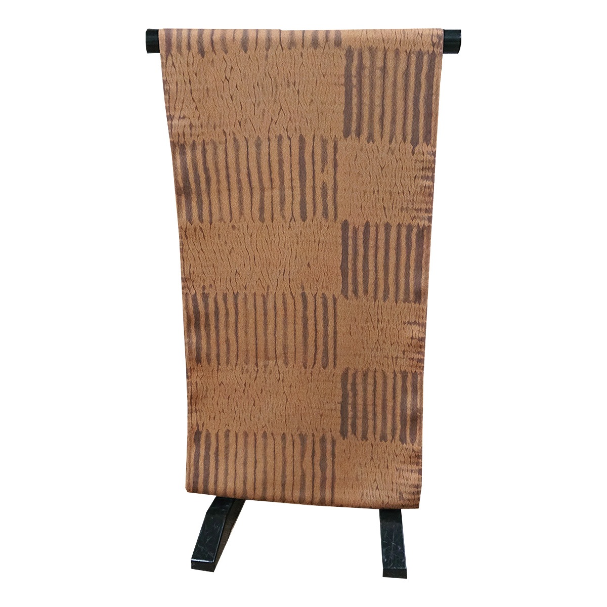 衿秀 公式 《ラストワン》着物 小紋 縫い締め絞り 茶 絞り カジュアル