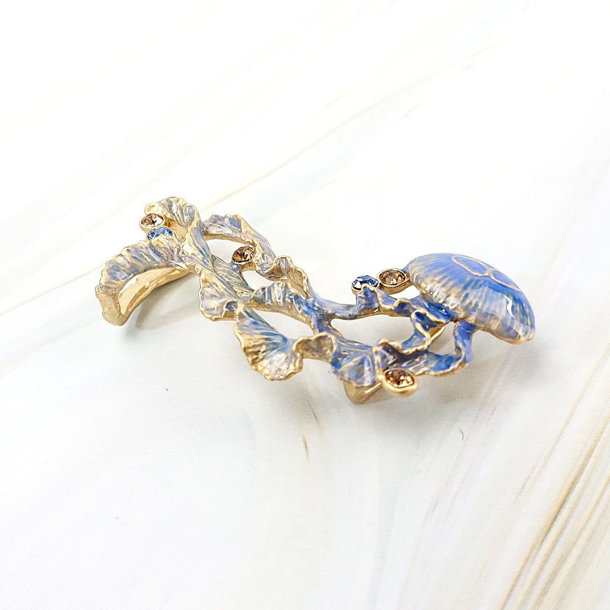 衿秀 公式 帯留め 帯留 おびどめ クラゲ くらげ 海月 suu ブラフシュー