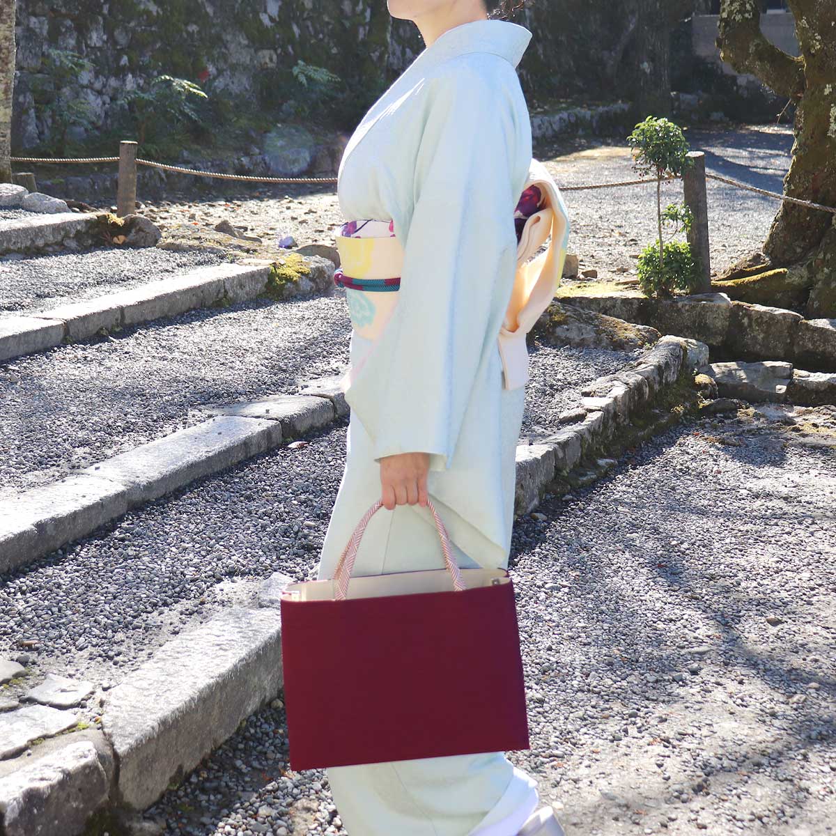 衿秀 公式 バッグ 和装 着物 ばっぐ bag トート 手提げ A4型 楊柳 組紐