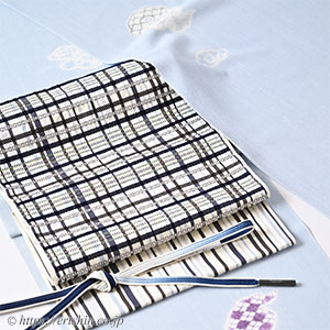 Instagram「旬のお勧めコーディネート（森健持作 霊芝雲の小紋に洛風林 格子の帯）」