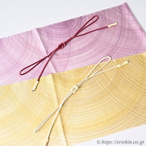 Instagram「帯揚げ（しけ引き半円）と細丸組帯締め」