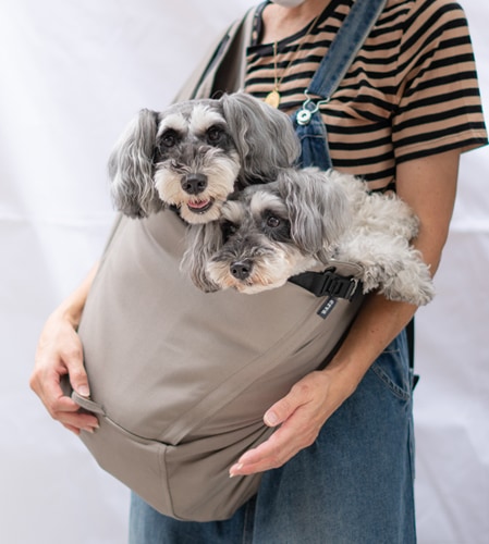 ２頭入れにおすすめのドッグスリング 犬用抱っこ紐 日本で唯一 のドッグスリング 抱っこ紐 専門ブランド Erva エルバ