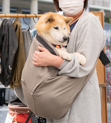 柴犬におすすめのドッグスリング(犬用抱っこ紐)【日本で唯一】の