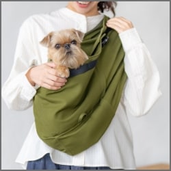 1-4kg対応の犬用抱っこ紐(小型犬)調整付きグレージュ｜日本で唯一の 