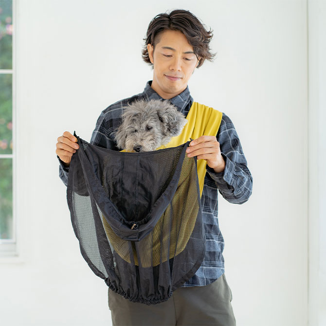 メッシュカバー-犬用抱っこ紐のオプション品｜日本で唯一のドッグス 