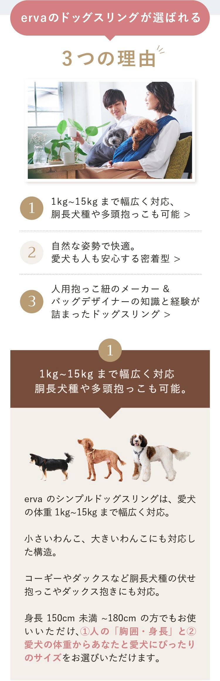 erva ドッグスリング 播州織　サルファーイエロー Sサイズ ドッグスリング専門店 erva/エルバ erva ドッグスリング 播州織