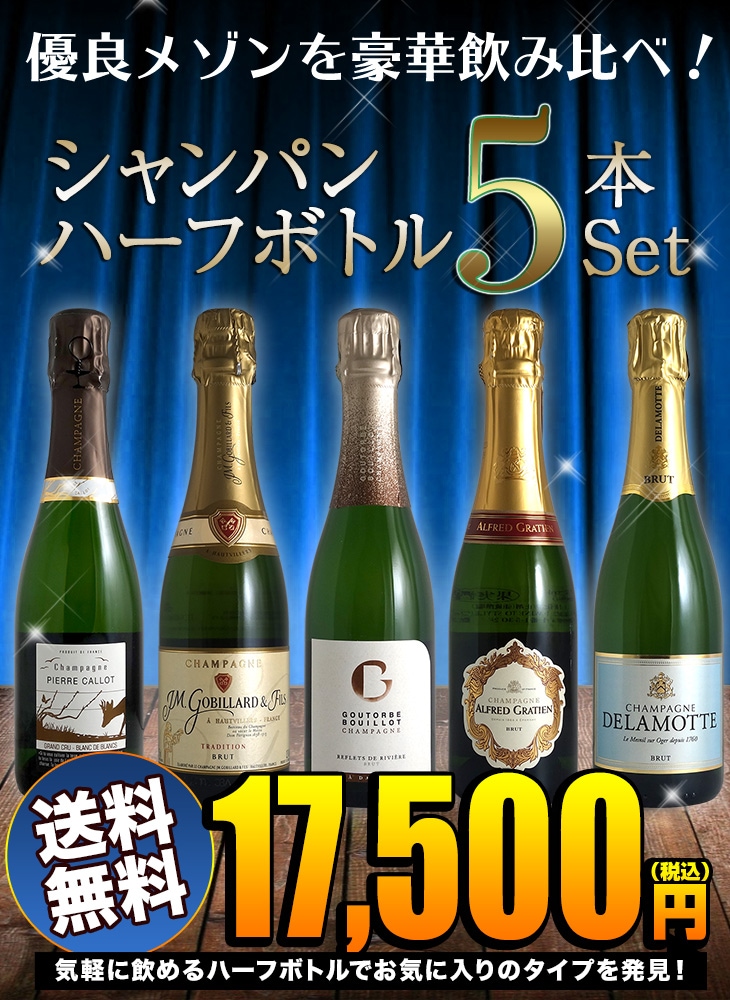シャンパン 5種味比べ - 飲料/酒