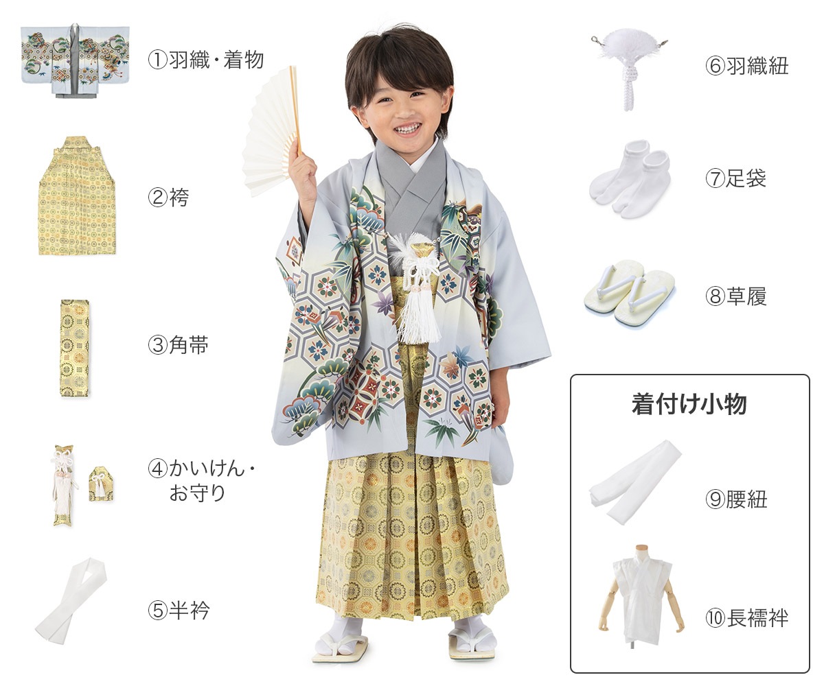着物豆知識 男の子羽織袴について